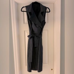 J. Crew lightweight wool collared dress in dark blue